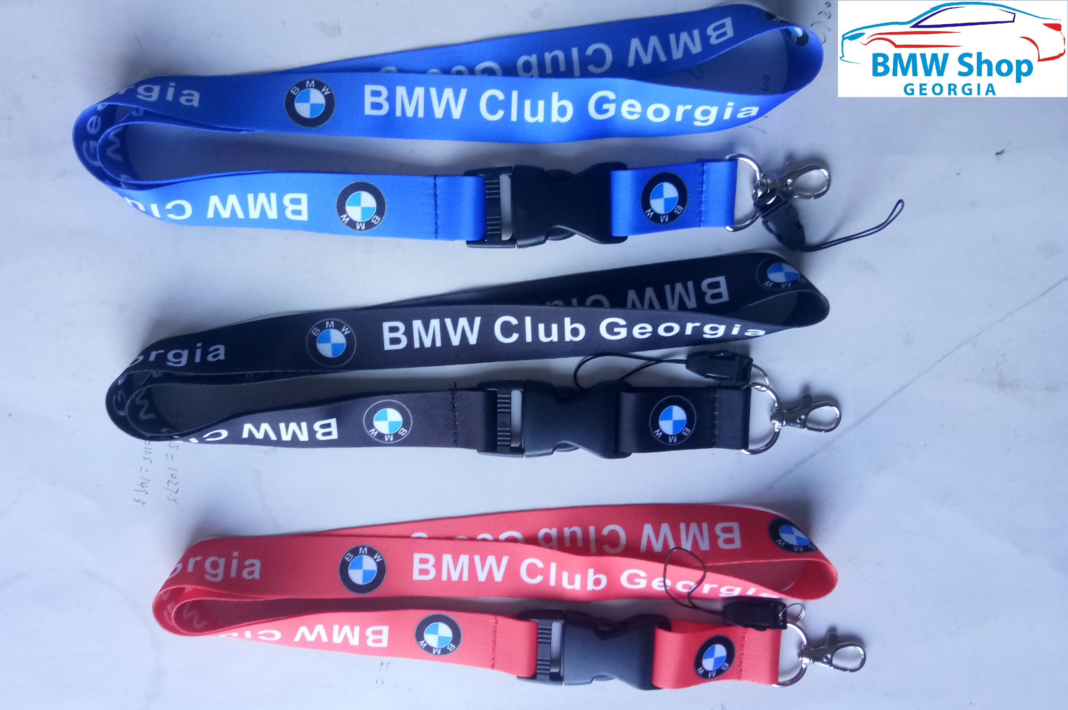 BMW Club Georgia for hanging keys, phone.